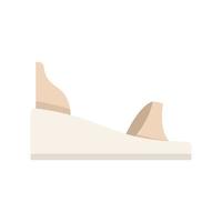 Store sandal icon flat vector. Summer footwear vector