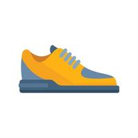 Run sneaker icon flat vector. Sport shoe vector