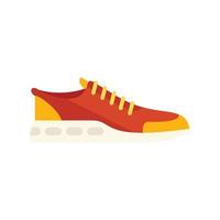 vector plano de icono de zapatillas de deporte de gimnasio. ejecutar el diseño