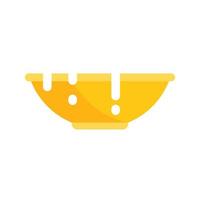 Foot bath bowl icon flat vector. Water spa vector