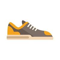 Fitness sneaker icon flat vector. Sport shoe vector