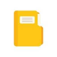 Finance bank folder icon flat vector. People payment vector