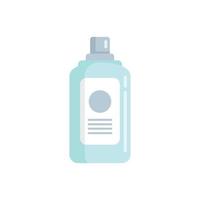 Clean mouthwash icon flat vector. Dental product vector