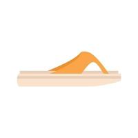 sandalia romana icono vector plano. zapatilla de verano