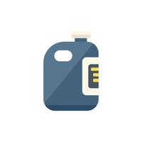 Pool cleaner bottle icon flat vector. Cleaning repair vector