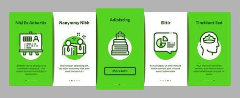 Mentor Relationship Onboarding Elements Icons Set Vector
