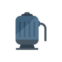 Pool pump icon flat vector. Cleaning service vector