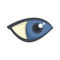 Visible eye icon flat vector. View look vector