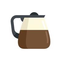 Office drink coffee icon flat vector. Hot drink vector