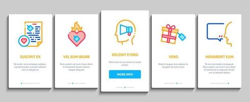 Ambassador Onboarding Elements Icons Set Vector