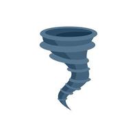 Tornado icon flat vector. Global climate vector