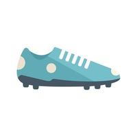 Football boot icon flat vector. Sport shoe vector