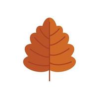 Autumn leaves icon flat vector. Fall leaf vector