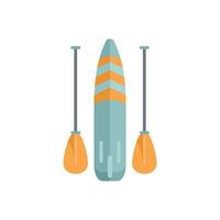 Sup paddleboard icon flat vector. Paddle board vector