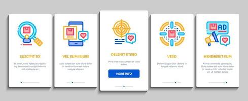 Buyer Customer Journey Onboarding Elements Icons Set Vector