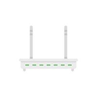 Router modem icon flat vector. Wifi internet vector