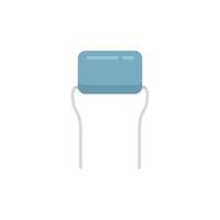 Anode diode icon flat vector. Semiconductor component vector