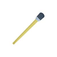 Calligraphy pencil icon flat vector. Ink tool vector