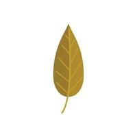 vector plano de icono de hoja de otoño. árbol de otoño