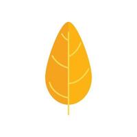 Autumn red leaf icon flat vector. Fall maple vector