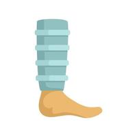 Modern bandage icon flat vector. Accident fracture vector