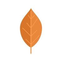 Tree leaf icon flat vector. Autumn fall vector