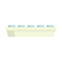 Icebox icon flat vector. Ice cube tray vector