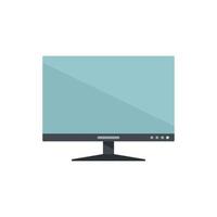 Frameless monitor icon flat vector. Computer screen vector