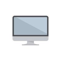 Responsive monitor icon flat vector. Computer screen vector