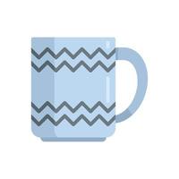 Food mug icon flat vector. Coffee cup vector