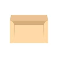 Paper envelope icon flat vector. Mail letter vector