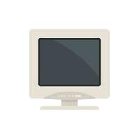 Monitor technology icon flat vector. Computer screen vector