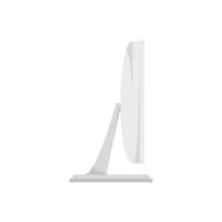 Monitor screen icon flat vector. Pc display vector