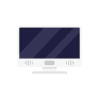 vector plano del icono del monitor mac. pantalla de ordenador