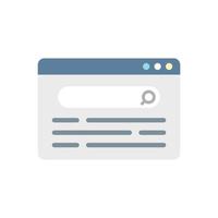 Web page request icon flat vector. Service file vector