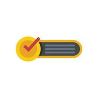 Request form icon flat vector. Document service vector