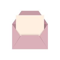 Envelope mail icon flat vector. Email letter vector