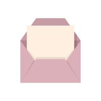 Envelope mail icon flat vector. Email letter vector