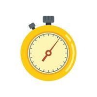 Timer counter icon flat vector. Stopwatch clock vector