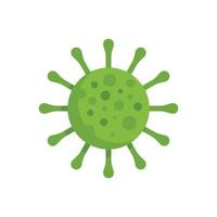 vector plano del icono del virus de la amigdalitis. amígdala de la garganta