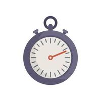 Stop timer icon flat vector. Stopwatch time vector