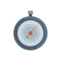 Button stopwatch icon flat vector. Stop timer vector