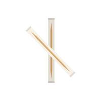 Dental toothpick icon flat vector. Tooth pick vector