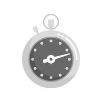 Stopwatch meter icon flat vector. Clock watch vector