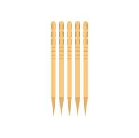 Wood toothpick icon flat vector. Pick stick vector