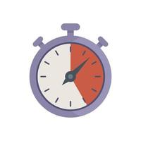 detener el icono del reloj vector plano. cronómetro