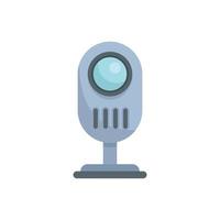 Baby monitor icon flat vector. Radio infant vector