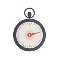 Accurate stopwatch icon flat vector. Watch timer vector