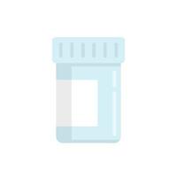 Medical probiotic icon flat vector. Lactobacillus gut vector