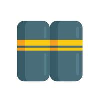 Full battery icon flat vector. Phone energy vector